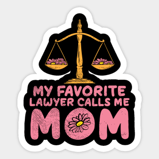 Lawyer Mom Sticker